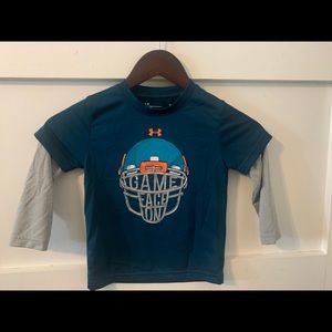 Toddler boy under Armour shirt